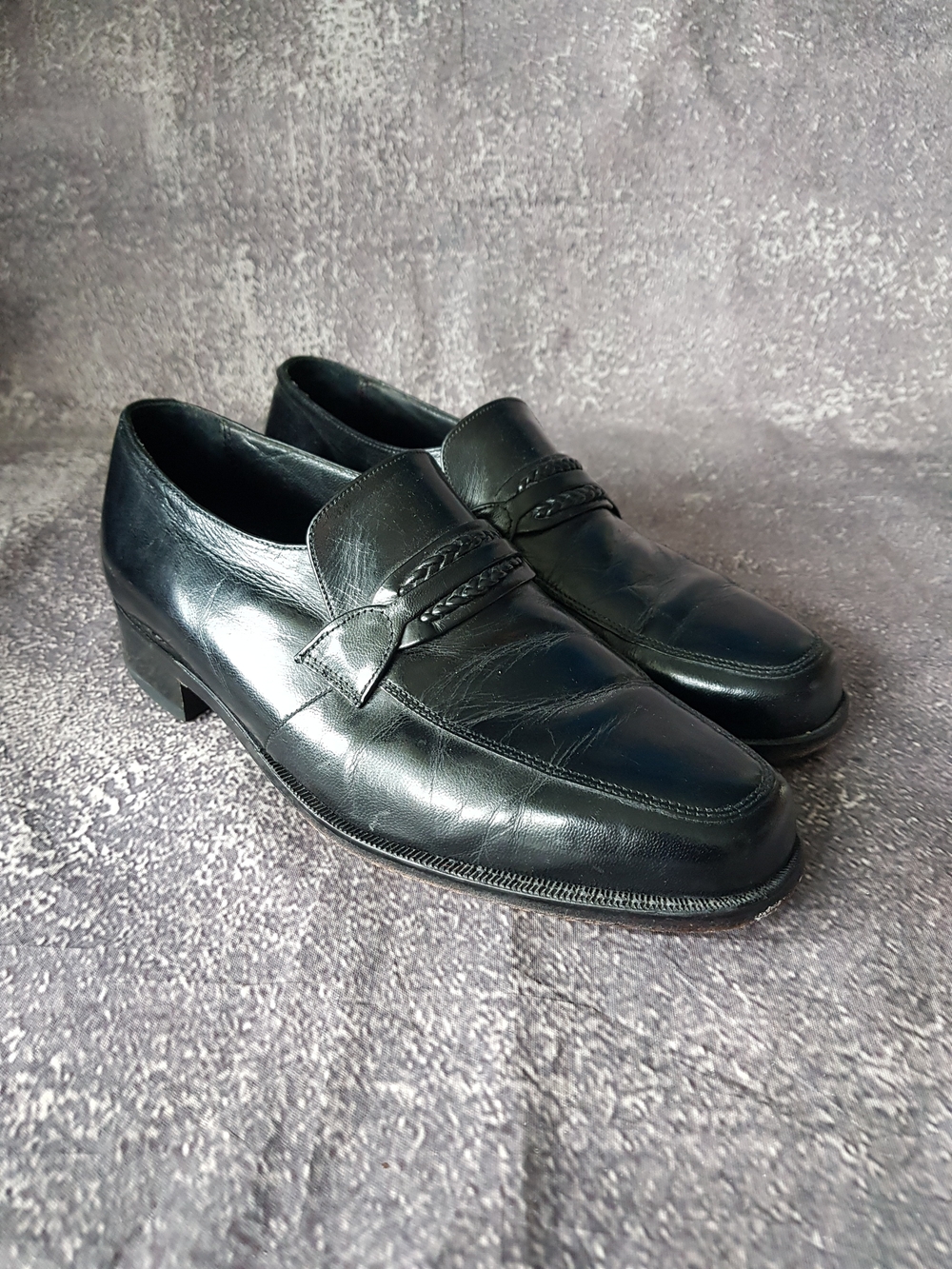 Florsheim Classic Black Leather Penny Loafers 23258